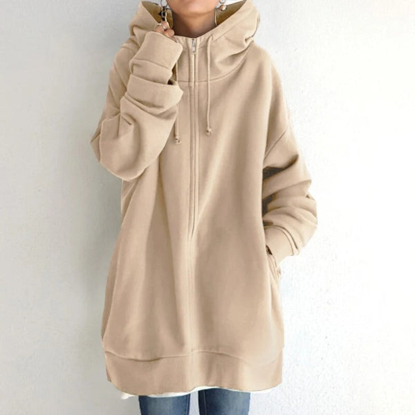 Cozy Women's Zip Up Fleece Hoodie