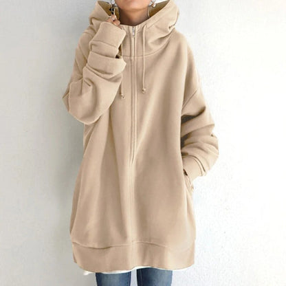 Cozy Women's Zip Up Fleece Hoodie