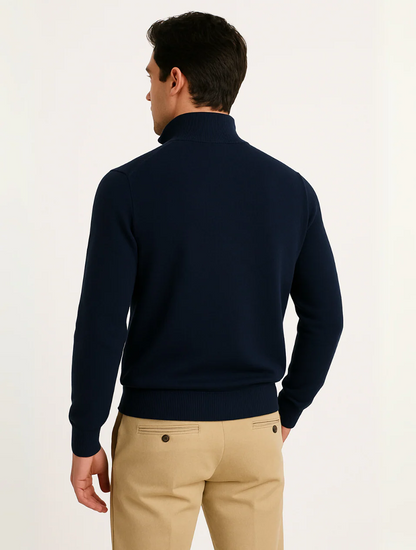 Classic Quarter Zip Men's Sweater