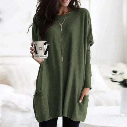 Comfy Women's Sweater Tunic with Pockets