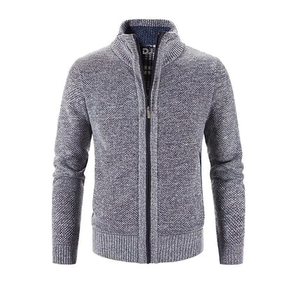 Men's Slim Fit Zip Cardigan Sweater