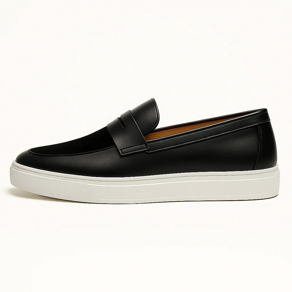 Comfortable Mens Slip On Leather Moccasin Shoes