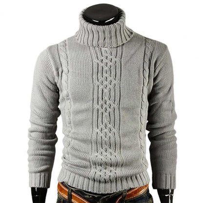 Warm Merino Wool Crew Neck Sweater for Men