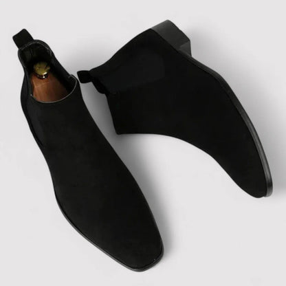 Comfortable Brown Suede Chelsea Ankle Boots