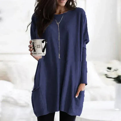 Comfy Women's Sweater Tunic with Pockets