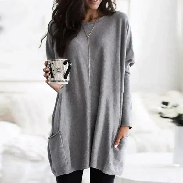 Comfy Women's Sweater Tunic with Pockets