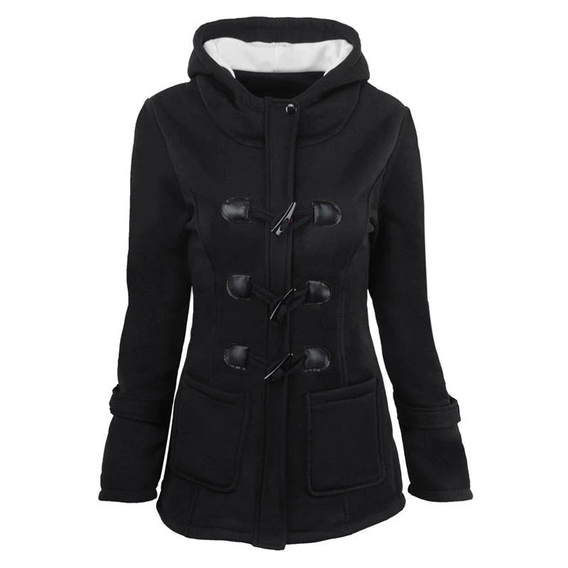 Ladies Hooded Jacket Soft Cotton Relaxed Fit