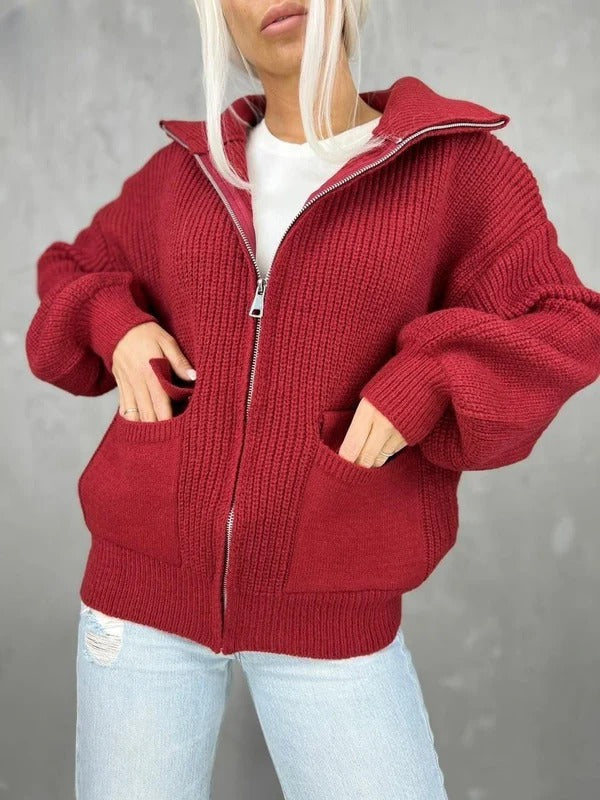 Soft Women's Zip Up Cardigan Jacket
