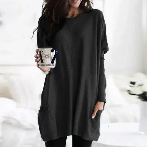 Comfy Women's Sweater Tunic with Pockets