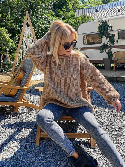 Cozy Crew Neck Wool Sweater for Women - Nocini