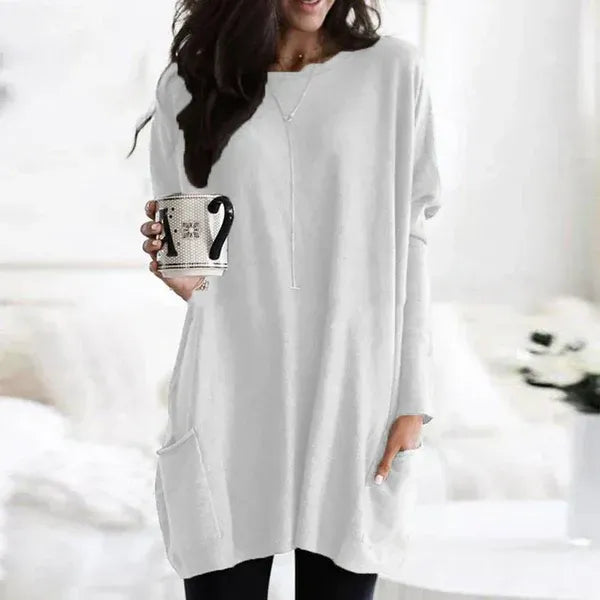 Comfy Women's Sweater Tunic with Pockets