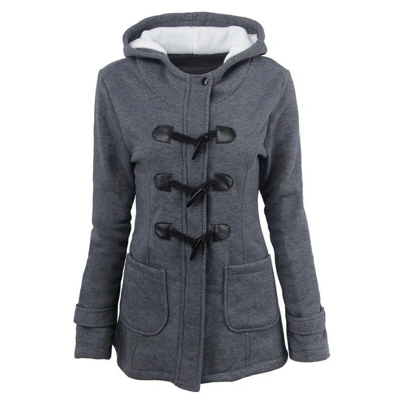 Ladies Hooded Jacket Soft Cotton Relaxed Fit
