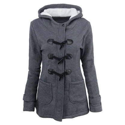 Ladies Hooded Jacket Soft Cotton Relaxed Fit
