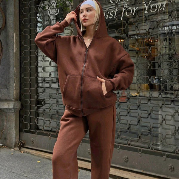Cozy Women's Hoodie Set Soft Casual Wear