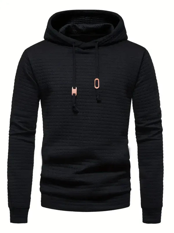 Warm Quilted Hoodie for Men Regular Fit