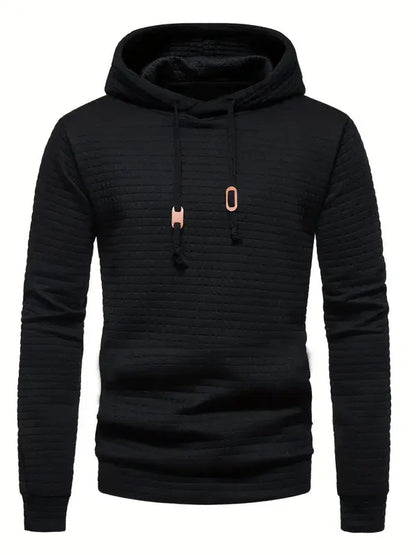 Warm Quilted Hoodie for Men Regular Fit