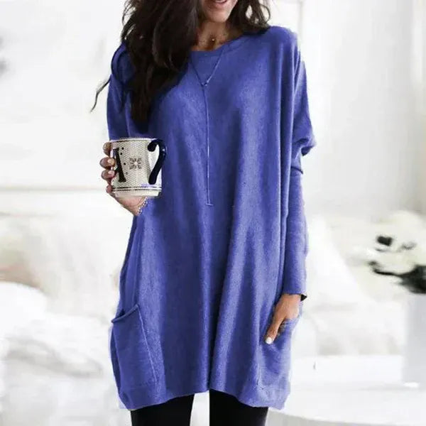 Comfy Women's Sweater Tunic with Pockets