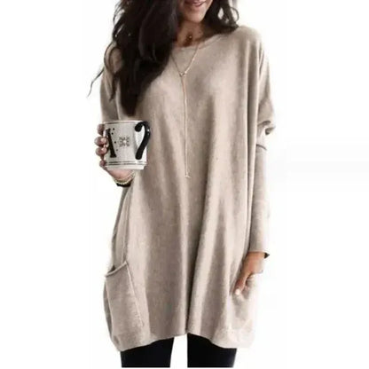 Comfy Women's Sweater Tunic with Pockets