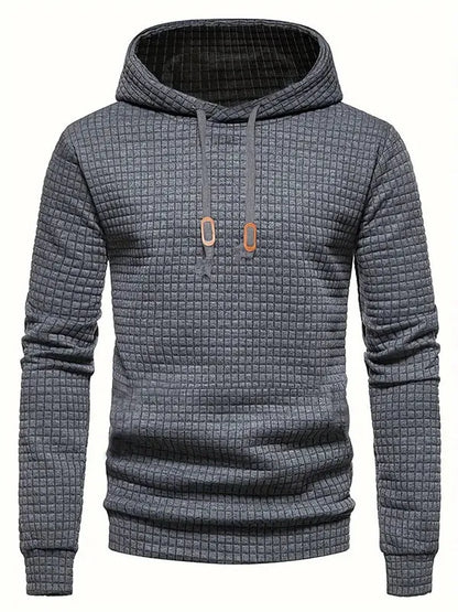 Warm Quilted Hoodie for Men Regular Fit