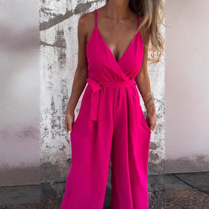 Loose Fit Women's Wide Leg Jumpsuit