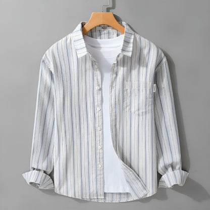 Ocean Blue Classic Fit Shirt - Nocini