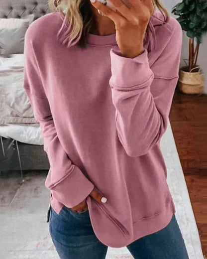 Comfy Women's Cotton Long Sleeve Sweatshirt