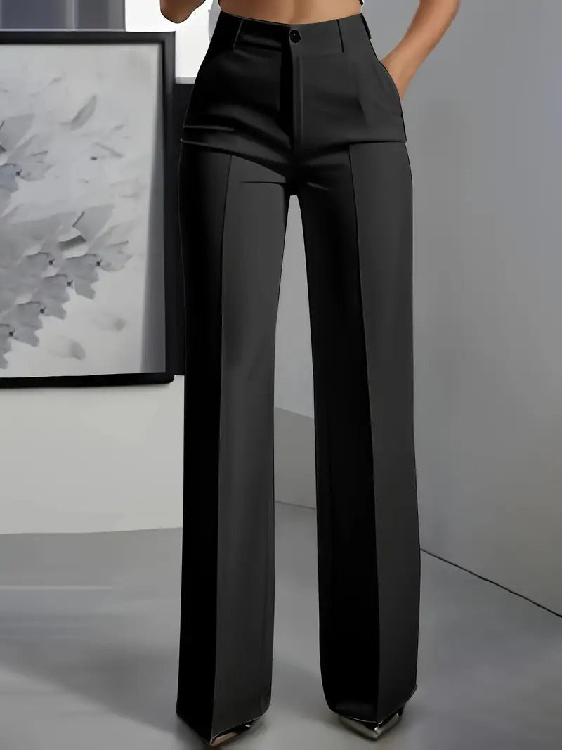 Women's Dark Slim Fit Trousers - Nocini