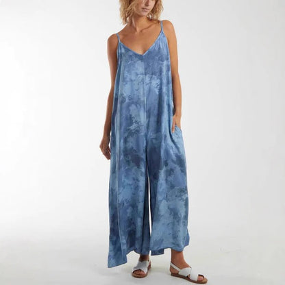 Relaxed Fit Maxi Dress with Adjustable Straps Lightweight Fabric