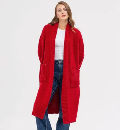 Cozy Women's Long Cardigan with Big Pockets