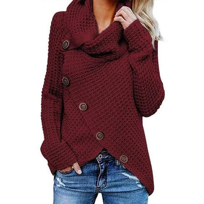 Cozy Women's Waffle Knit Sweater