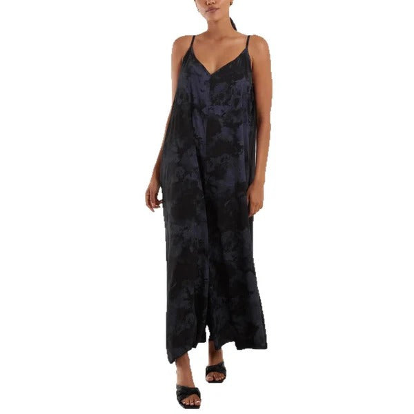 Relaxed Fit Maxi Dress with Adjustable Straps Lightweight Fabric - Nocini