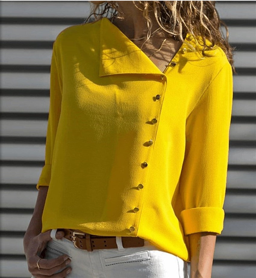 Relaxed Fit Women's Long Sleeve Casual Top