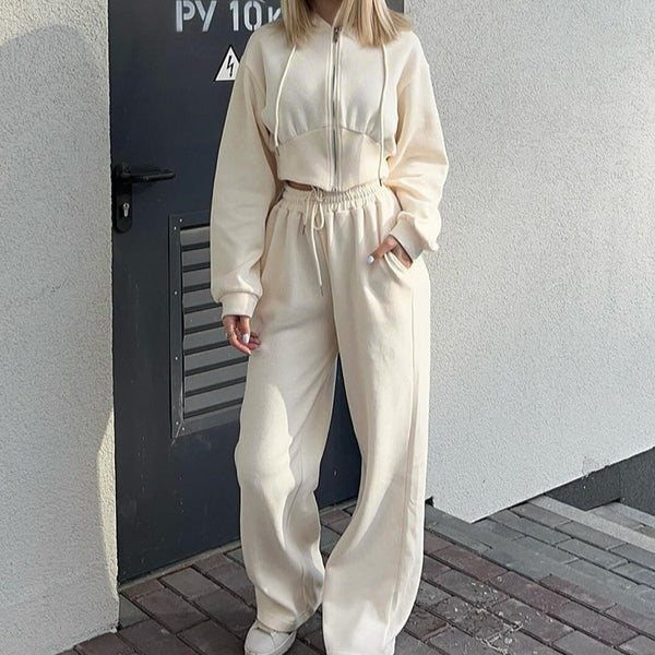 Cozy Women's Hoodie Lounge Set Soft Pants