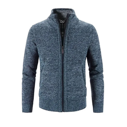 Men's Slim Fit Zip Cardigan Sweater