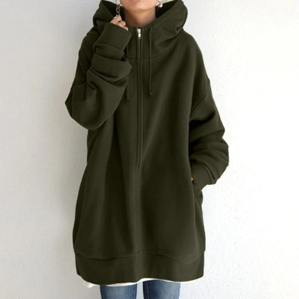 Cozy Women's Zip Up Fleece Hoodie