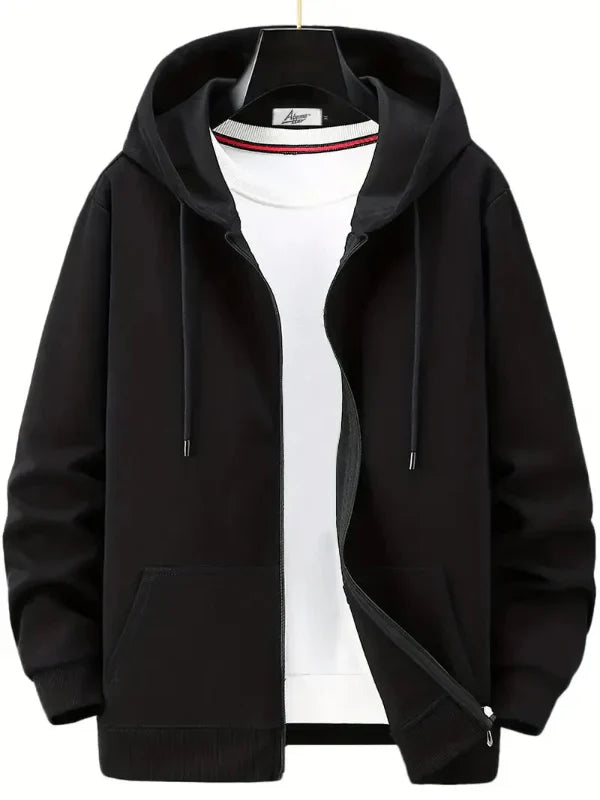 Casual Men's Zip Up Hooded Sweatshirt - Nocini