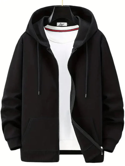 Casual Men's Zip Up Hooded Sweatshirt - Nocini