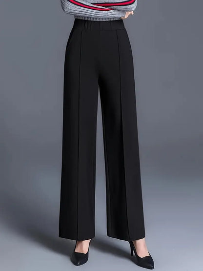 Women's Classic Black Wide Leg Pants