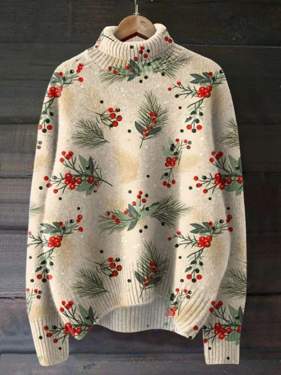 Cozy Women's Wool Sweater with Ribbed Trim - Nocini