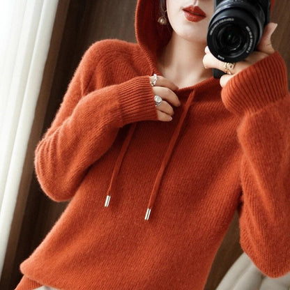 Cozy Women's Hoodie Sweater Soft Long Sleeve
