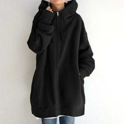 Cozy Women's Zip Up Fleece Hoodie