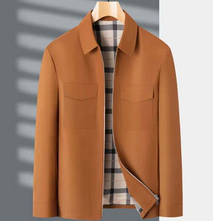 Slim Fit Men's Zipper Jacket with Pockets - Nocini