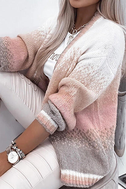 Cozy Women's Open Front Wool Cardigan Sweater - Nocini