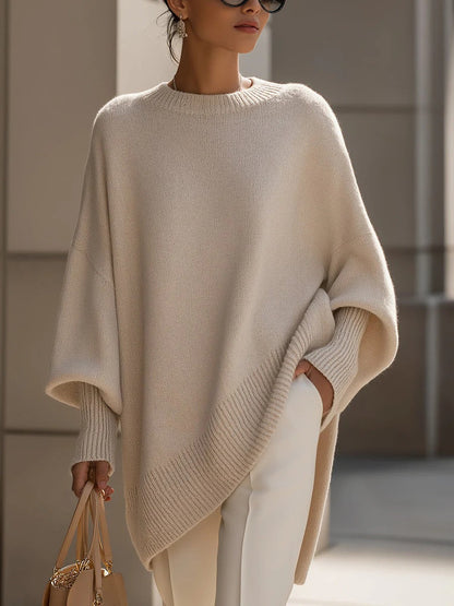 Cozy Large Knit Wrap Poncho - Nocini