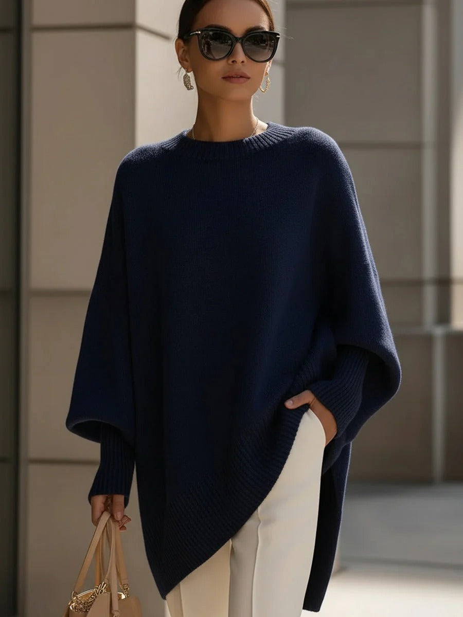 Cozy Large Knit Wrap Poncho
