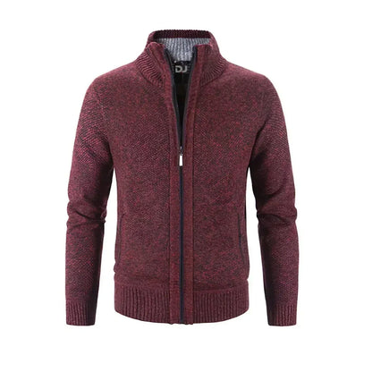 Men's Slim Fit Zip Cardigan Sweater