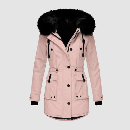 Warm Faux Fur Parka Coat for Women