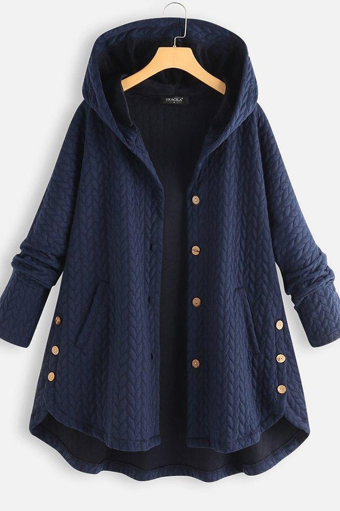 Warm Quilted Women's Parka Coat with Hood - Nocini