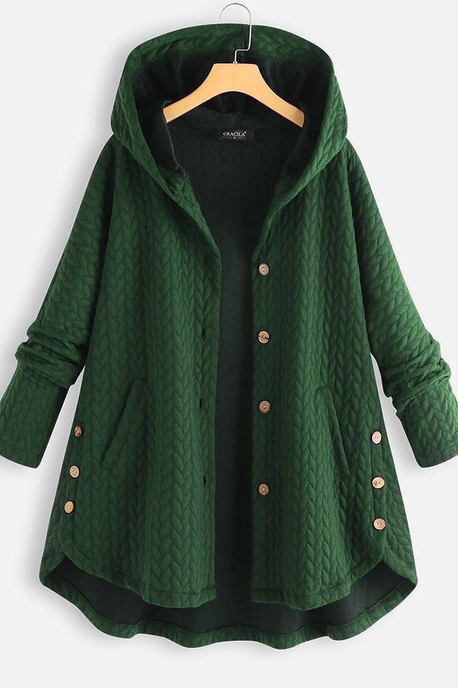 Warm Quilted Women's Parka Coat with Hood