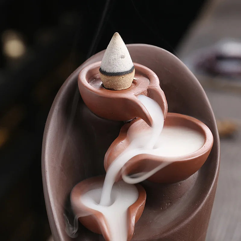 Incense Waterfall - TranquilTorch-Blue-Nora Luxe